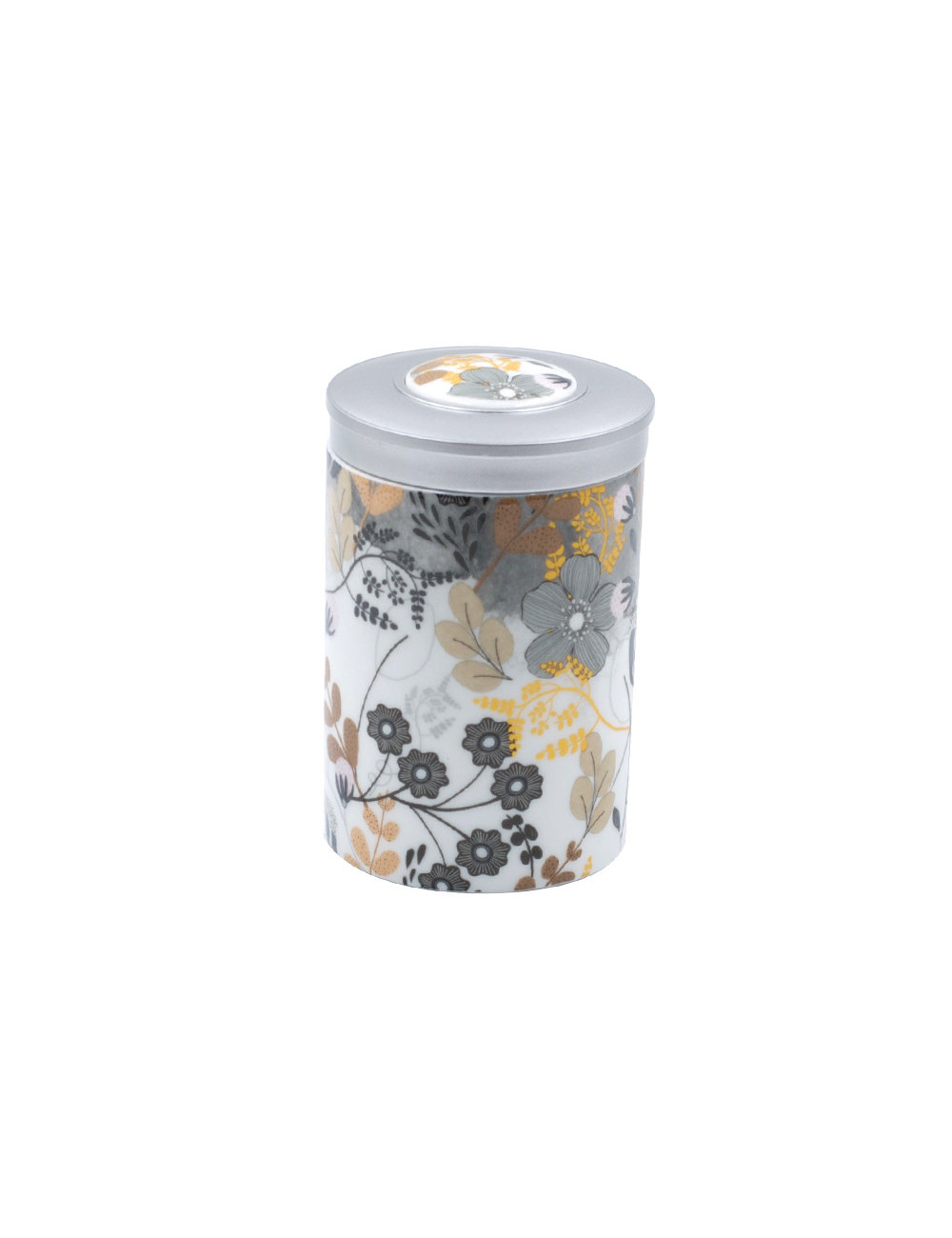 Contenitore per il tè in fine porcellana con decoro floreale - La Pianta del Tè shop online