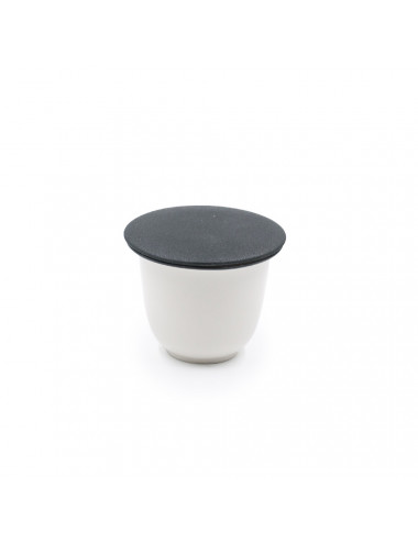 Filtro da tè con coperchio nero per mug Old Style - La Pianta del Tè shop online