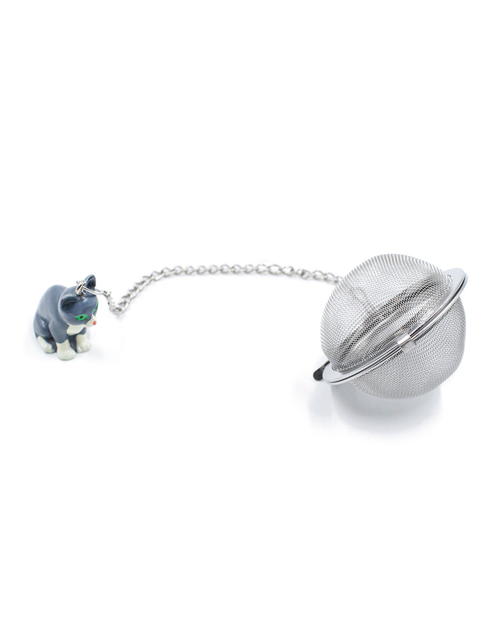 Infusore a sfera Ø 5 cm in acciaio inox con ciondolo colorato - La Pianta del Tè acquista online