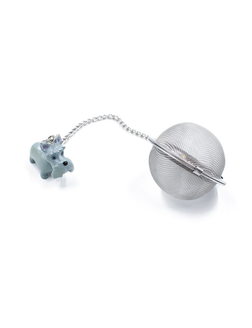 Infusore a sfera Ø 5 cm in acciaio inox con ciondolo colorato - La Pianta del Tè shop online