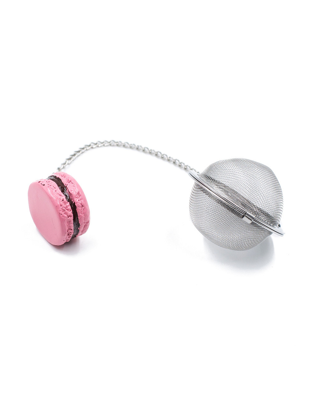 Filtro sfera Ø 5 cm in acciaio inox con ciondolo colorato - La Pianta del Tè negozio online