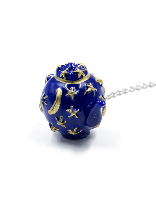 Infusore a sfera Ø 5 cm in acciaio inox con ciondolo colorato - La Pianta del Tè vendita online