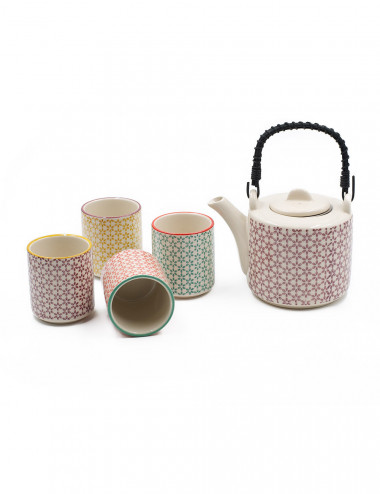 Set da tè Mina in stile vintage - La Pianta del Tè Shop online