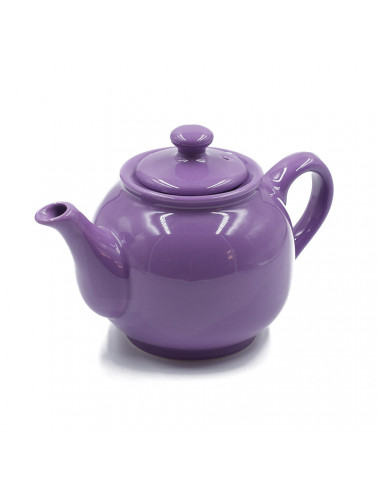 Teiera lilla dalla forma tondeggiante e panciuta - La Pianta del Tè acquista on line