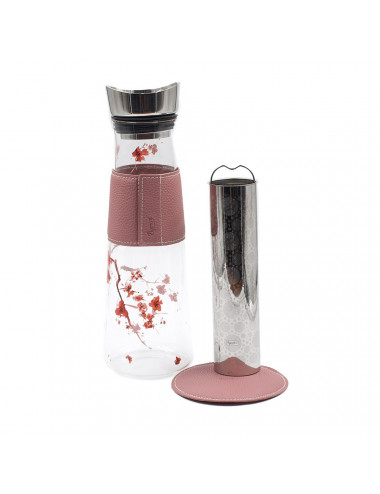 Bottiglia per il tè in vetro con filtro removibile - La Pianta del Tè acquista online
