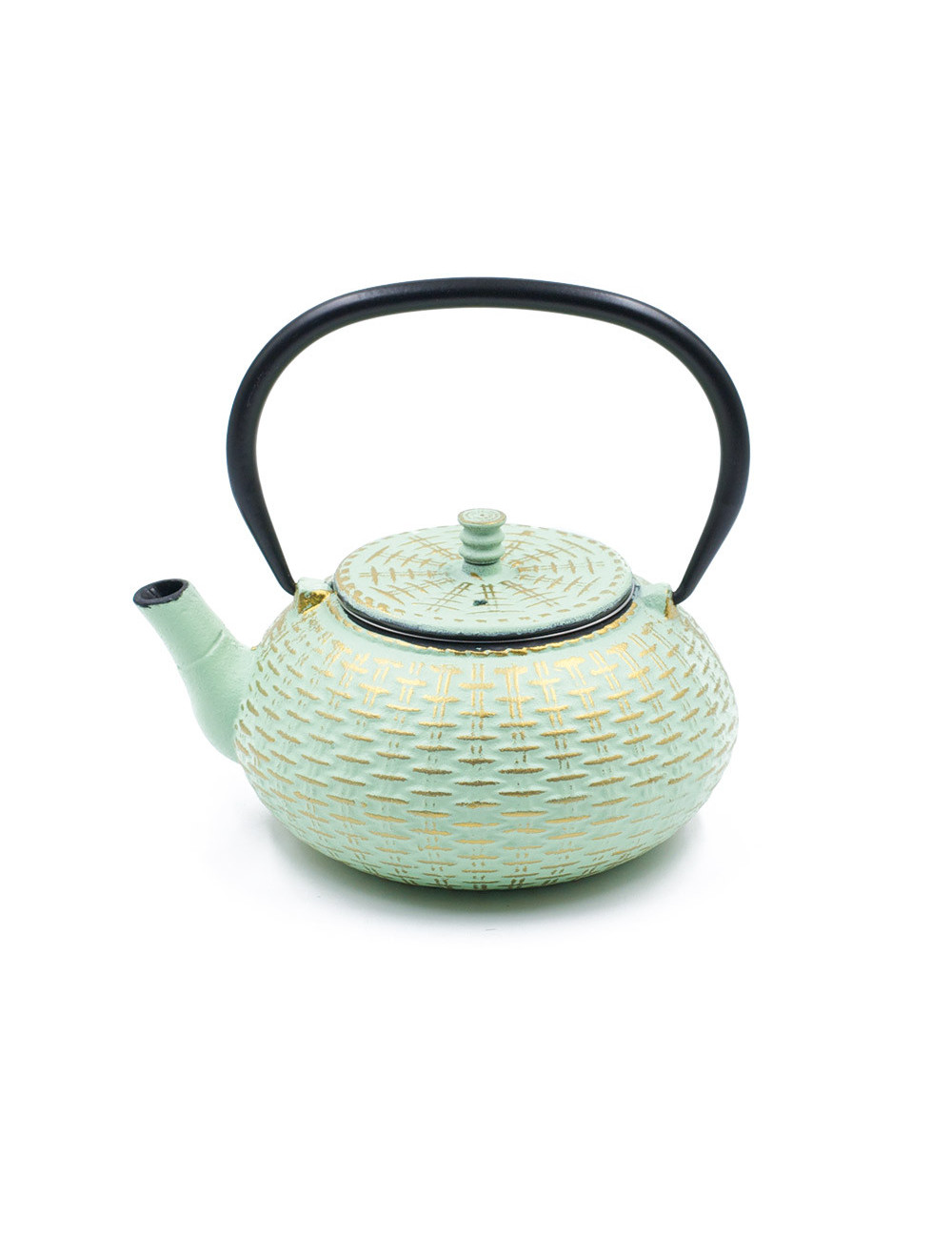 Teiera verde Tiffany in ghisa cinese 800 ml - La Pianta del Tè Shop online