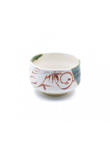 Chawan artigianale in ceramica giapponese dipinta - La Pianta del Tè shop online