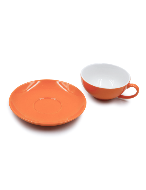 Tazza da tè Color in porcellana arancio da 160 ml - La Pianta del Tè shop on line