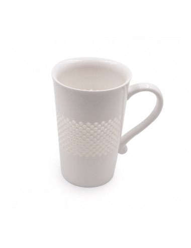 Tristan alta mug da 750 ml in porcellana bianca - La Pianta del Tè vendita online