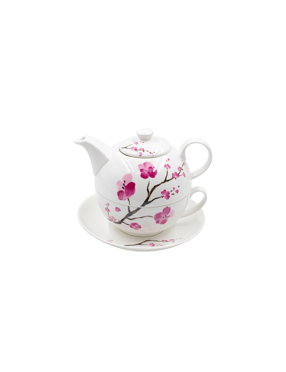 Tea For One Fiori di Ciliegio in porcellana Fine Bone China - La Pianta del Tè shop on line Tea For One Fiori di Ciliegio in porcellana Fine Bone China - La Pianta del Tè shop on line