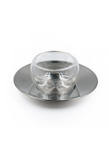 Tazza da Orzo in Doppio Vetro Borosilicato