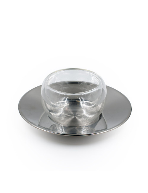 Tazza da orzo doppio vetro borosilicato - La Pianta del Tè Shop online