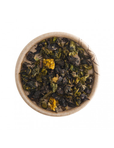 Oolong Albicocca e Rosa Gialla tè blu-verde aromatizzato - La Pianta del Tè shop online