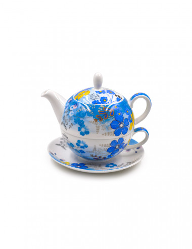 Tea For One teiera Orchidea in porcellana Fine Bone China - La Pianta del Tè shop on line