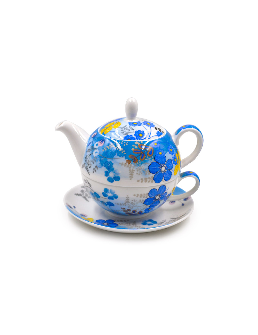 Tea For One teiera Orchidea in porcellana Fine Bone China - La Pianta del Tè shop on line