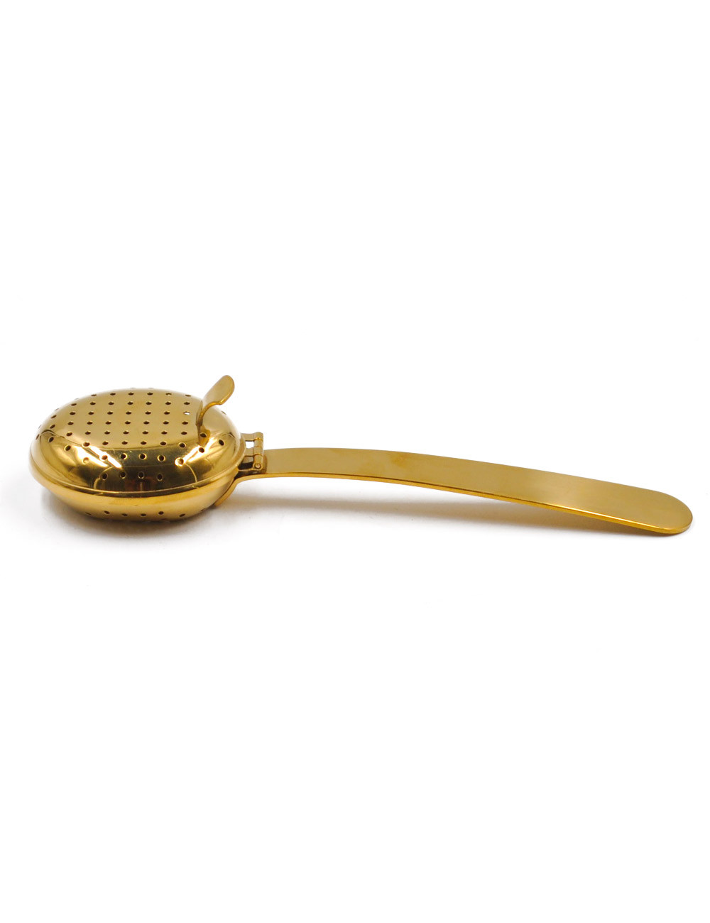 Cucchiaio dosatore e infusore per tè e tisane in acciaio Inox color oro - La Pianta del Tè acquista online Cucchiaio dosatore e infusore per tè e tisane in acciaio Inox color oro - La Pianta del Tè acquista online