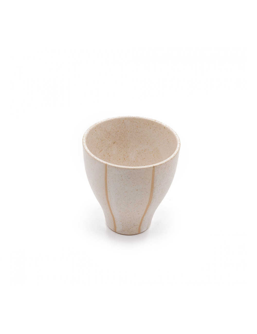 Piccola mug giapponese in ceramica avorio - La Pianta del Tè vendita on line Piccola mug giapponese in ceramica avorio - La Pianta del Tè vendita on line