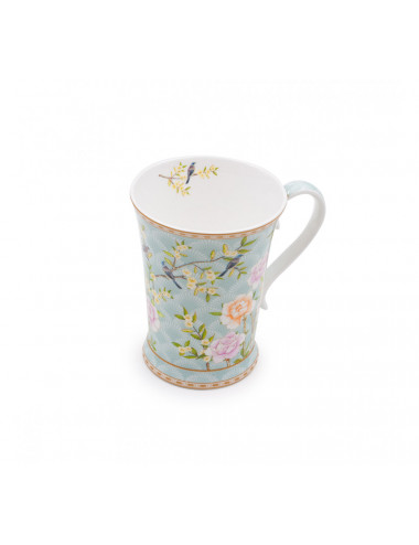 Mug Palace Garden in porcellana con decorazioni floreali vintage - La Pianta del Tè vendita on line