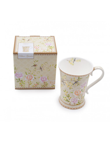 Mug in porcellana con decorazioni floreali vintage - La Pianta del Tè negozio online