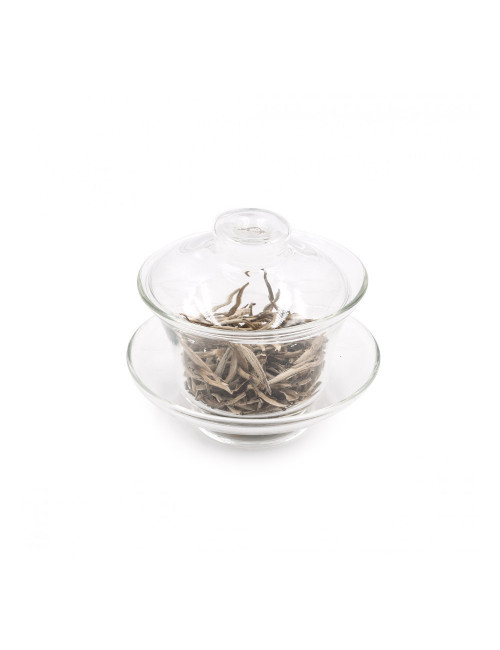 Gaiwan in vetro tradizionale con coperchio -  La Pianta del Tè shop online