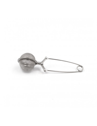 Filtro pinza a sfera Ø 4,5 cm in acciaio inox - La Pianta del Tè shop online