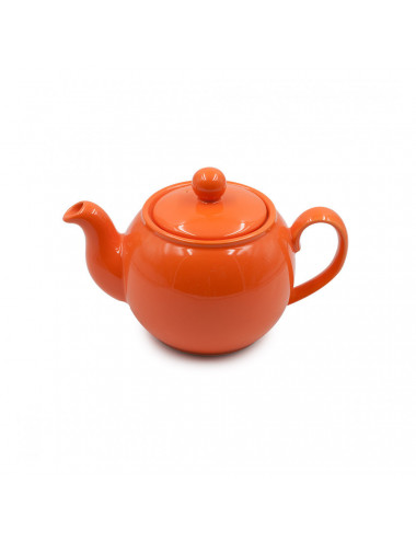 Teiera in porcellana Louise arancio classica - La Pianta del Tè vendita online