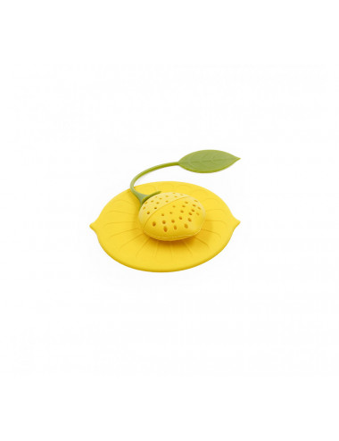 Filtro da tè in silicone giallo a forma di limone - La Pianta del Tè vendita on line