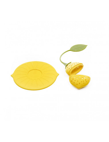 Filtro da tè limone in silicone giallo alimentare - La Pianta del Tè vendita on line