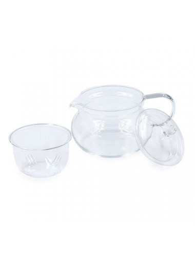 Teiera in vetro da 450 ml con pratico filtro in vetro  - La Pianta del Tè shop online