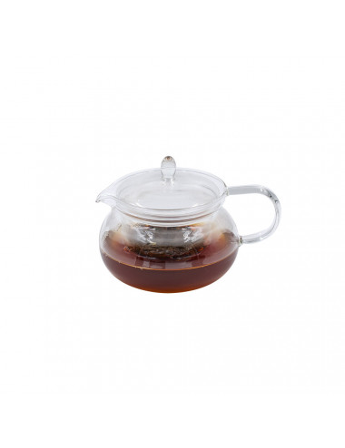 Moderna teiera in vetro per due tazze di tè - La Pianta del Tè shop online