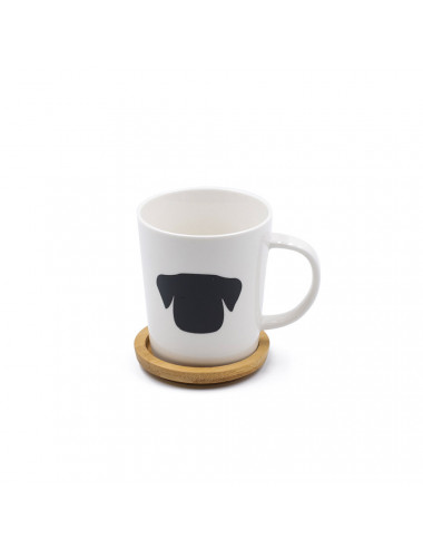 Mug cane magico in ceramica bianca - La Pianta del Tè Shop on line