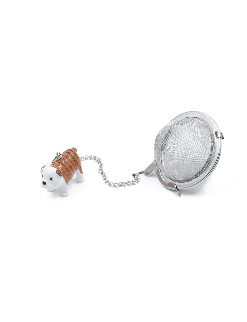 Infusore a sfera Ø 5 cm in acciaio inox con ciondolo colorato - La Pianta del Tè negozio online