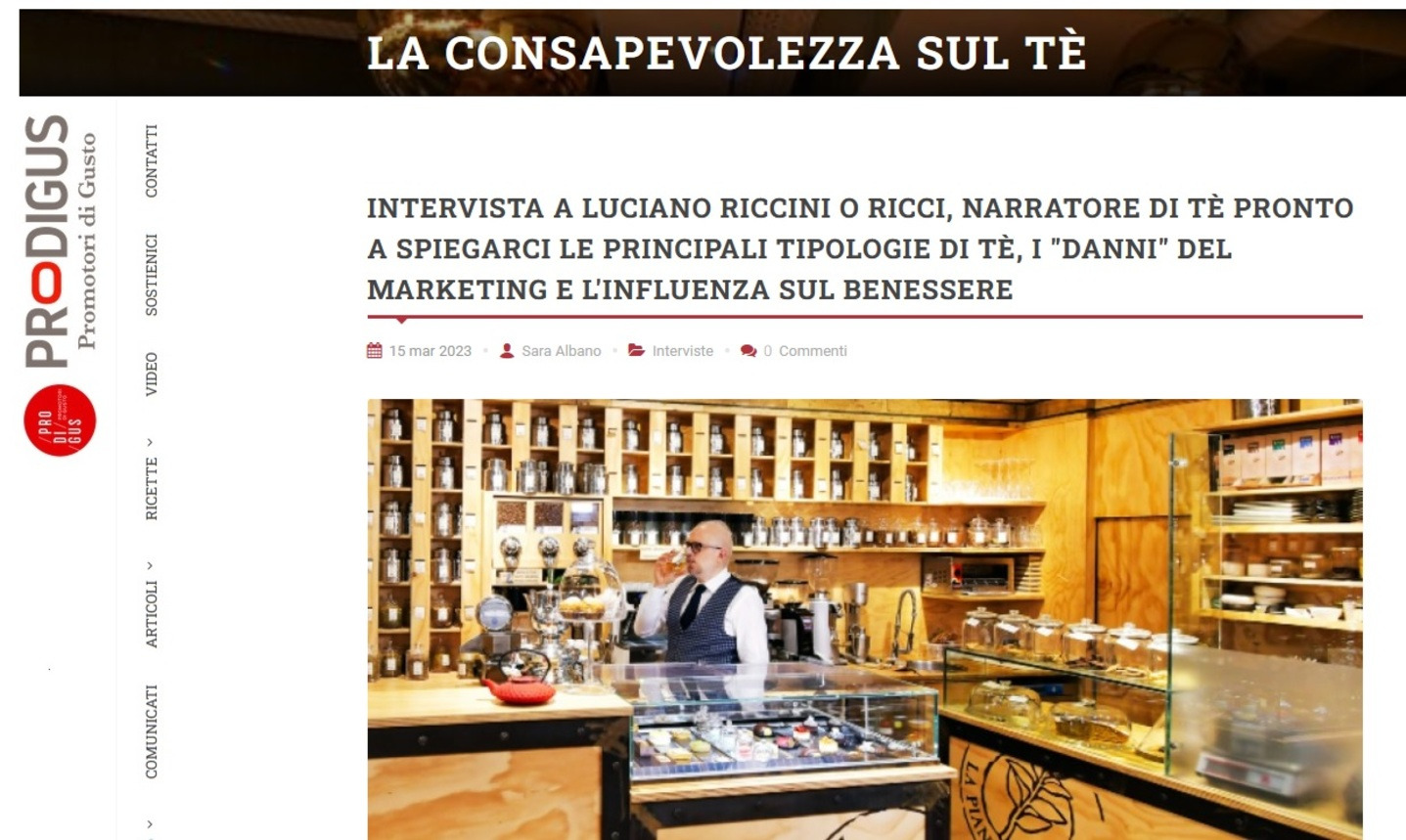 PRO.DI.GUS INTERVISTA IL NOSTRO TEA SOMMELIER
